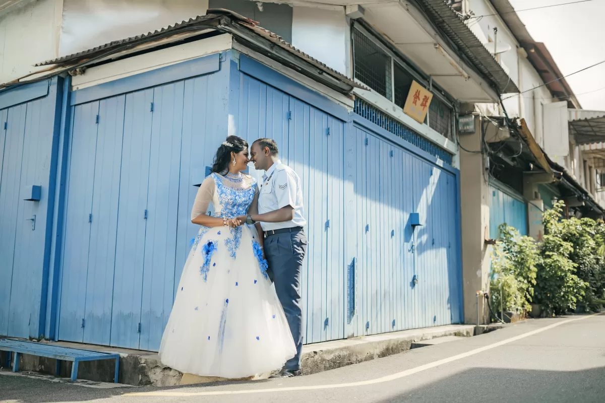 Elegant Indian pre-wedding moments captured beautifully in the charming city of Melaka